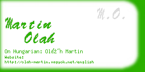 martin olah business card